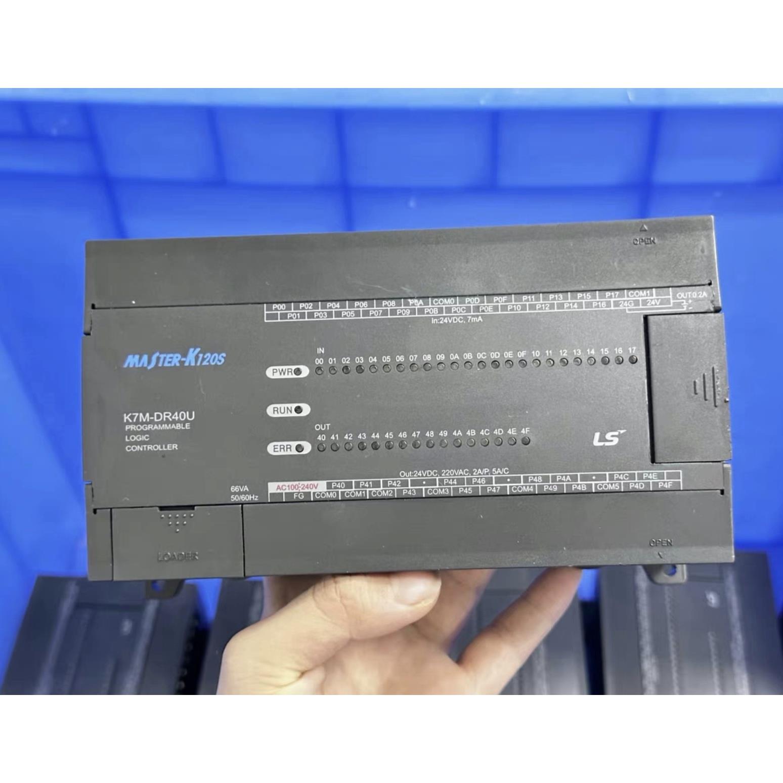 9成新LS产电PLC控制器K7M-DR40U DR20U DR30U DR60U DR10U可测试