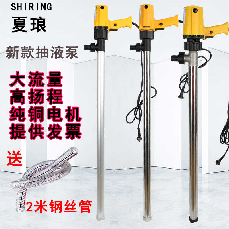 SR新款夏朗电动抽油泵夏琅油抽插桶泵24V12V220V防腐蚀抽液泵包邮