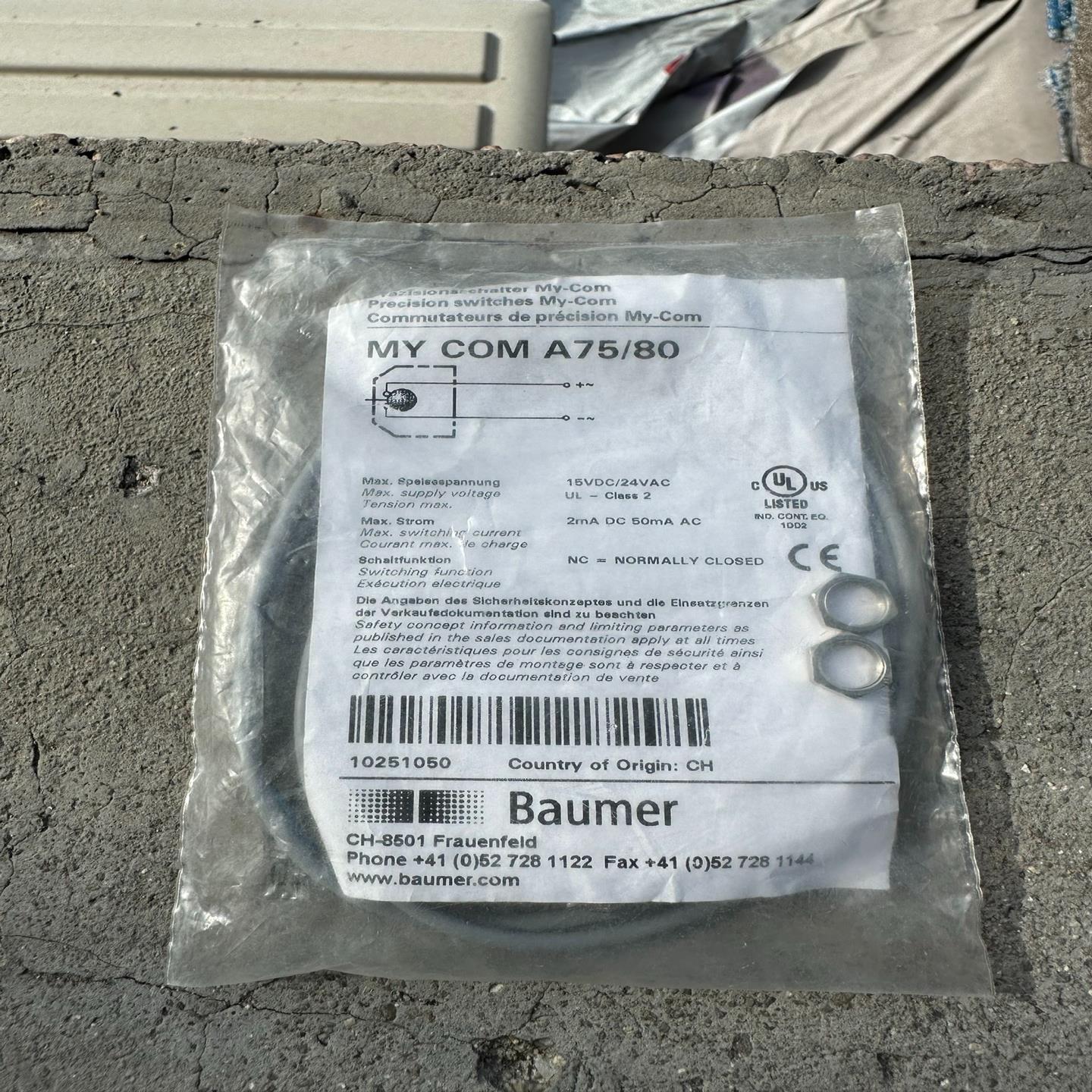 MY COM A75/80Baumer宝盟接近开关传感器(崽崽配件）