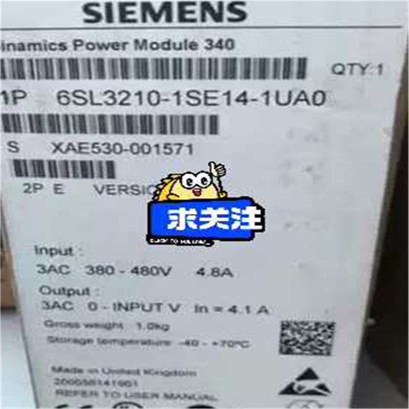 6SL3210-1SE14-1UA0功率模块PM340变频器~议价