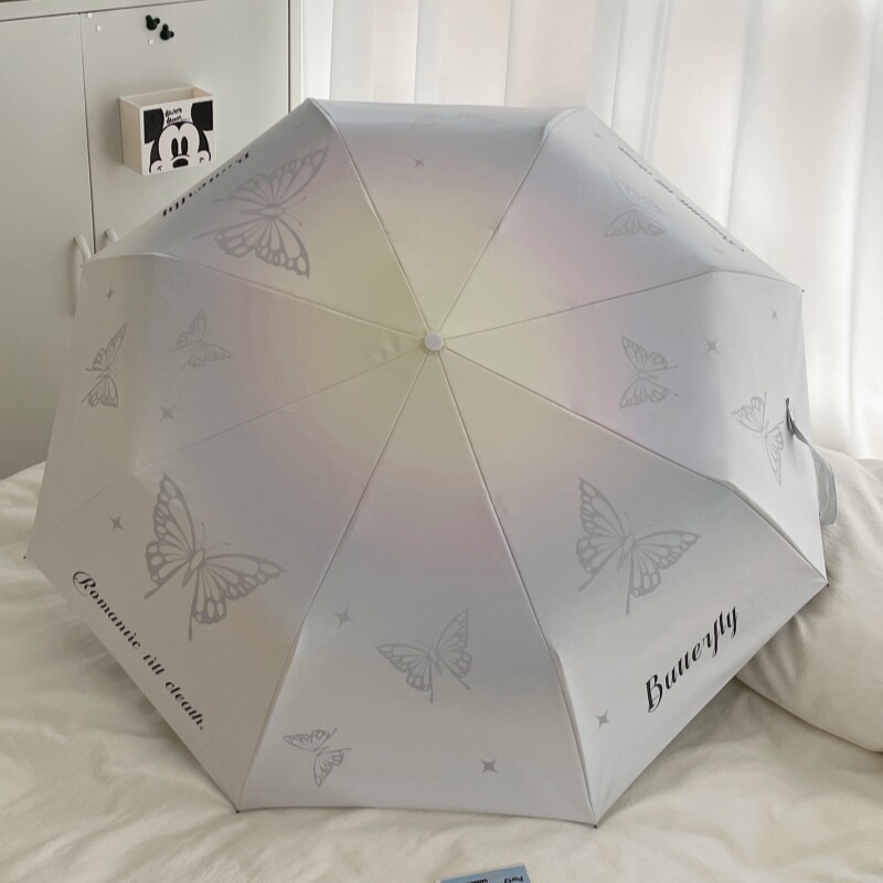 仙女蝴蝶伞遮阳伞防晒防紫外线太阳伞雨伞晴雨两用女高颜值伞ins