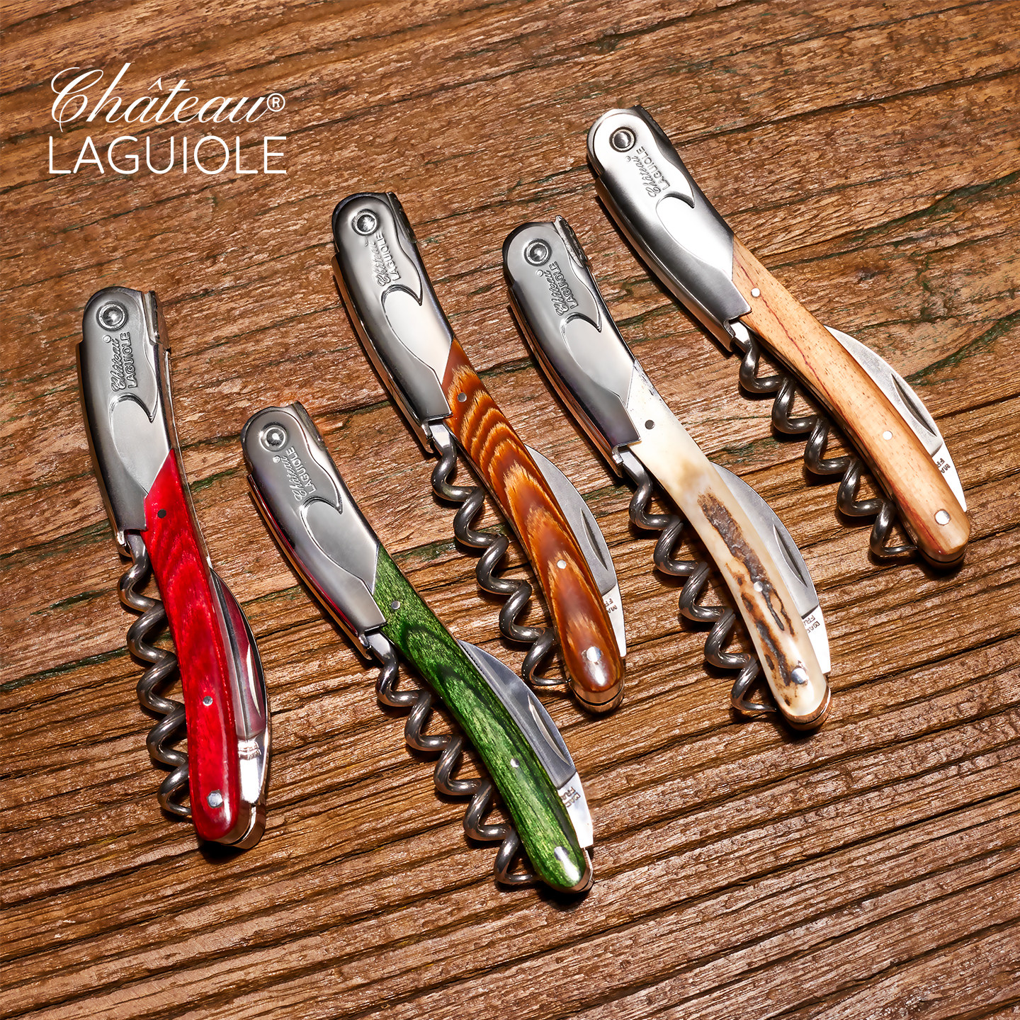 法国进口Chateau Laguiole手工酒刀梅尔基奥系列海马刀红酒开瓶器