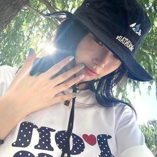 T恤上衣女 韩国ins小众简约爱心波点印花休闲百搭宽松纯棉舒适短袖