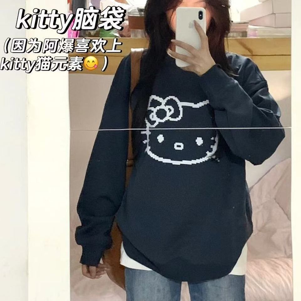 Kitty猫重磅连帽卫衣秋冬新款