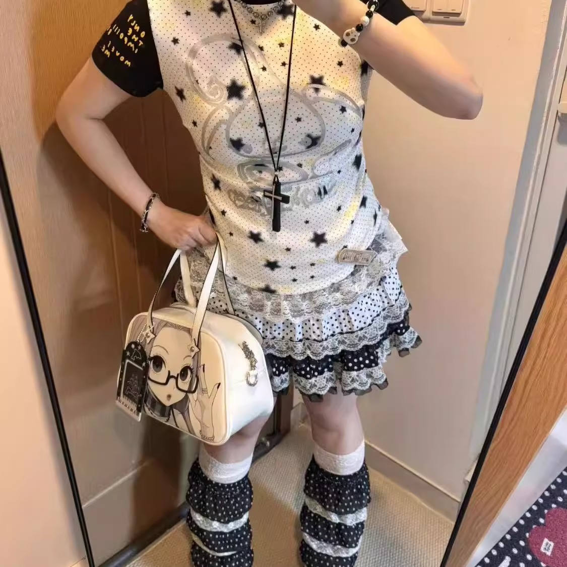 亚文化夏季日系印花短袖可爱