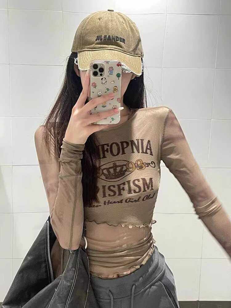 修身显瘦穿搭长袖夏季薄款美式图片
