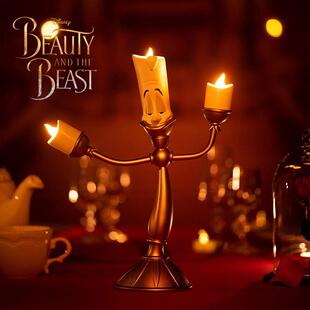 美女与野兽蜡烛台卢米亚LED小夜灯魔幻复古送给女生的六一礼物