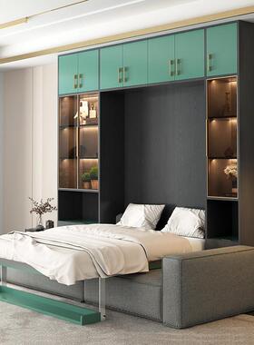 全屋定制奢极简组合33038柜 沙发轻形床卧壁床室午休床隐折叠床墨