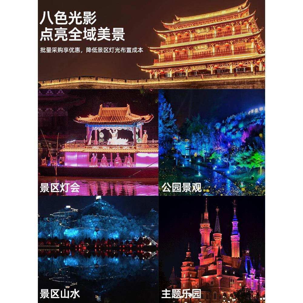 水面泛光灯景观灯220V室外花池装饰灯水幕墙灯水景灯彩色射灯