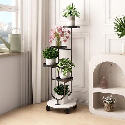 轻奢花架子厅客落地花架多层艺盆托 托铁架阳台创意HJ-00801多肉