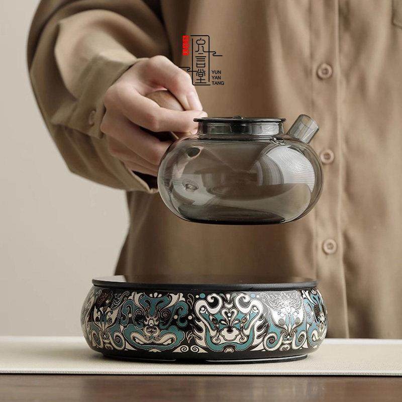 允壶言堂 KUP炉围炉煮茶耐热璃煮茶壶器家用泡茶烧水玻小型电陶静,餐饮具,煮茶炉,淘宝优惠券,粉丝福利购,淘宝优惠卷