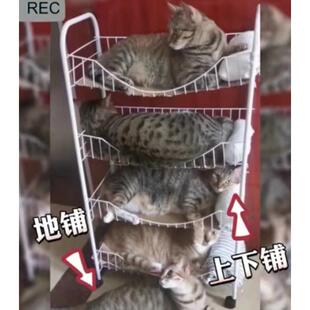 窝猫床猫咪厅置物架动多层猫用品收纳层架猫子客阳移台放宠物床推