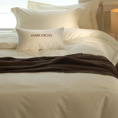 ·芙蓉玉京家·100支天丝棉磨毛四件PDB套超柔细旦软床单纯色床闺