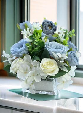 LZP花商务沙龙会议彷真假花公会议桌摆装饰办品客厅茶几台餐桌花