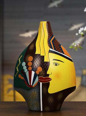 创陶意摆件非遗文彩陶1号飞燕特色家居酒柜装饰品客玄厅关博古架