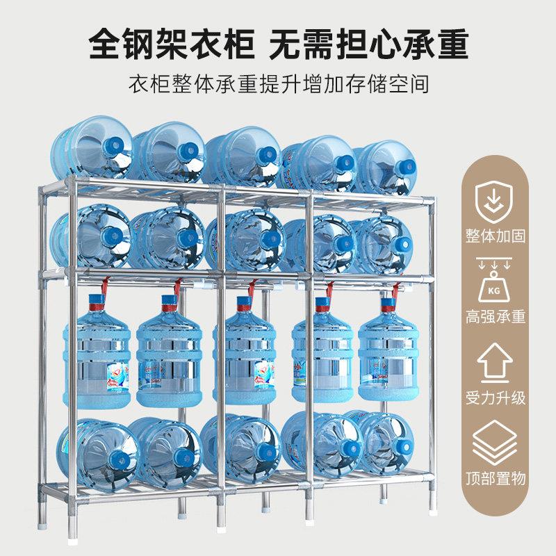 简易布衣收柜收纳柜家室用卧纳整理出租房用厚加粗钢加架组装衣橱