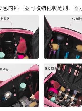多刷位妆品化化妆包可式大容量专业化妆师1120跟女妆品收纳携包纹