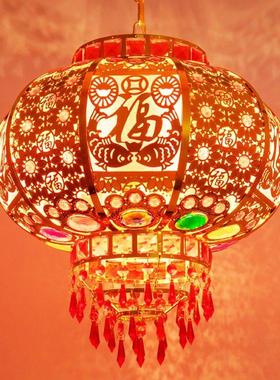 德国20阳25HJE新中国风新红灯笼动婚礼乔年迁吊灯门台电旋转旋转