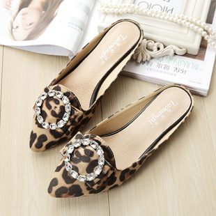 A1-3-6惠东易鑫达单鞋女平底软底孕妇凉鞋女水钻女鞋包头凉拖鞋女