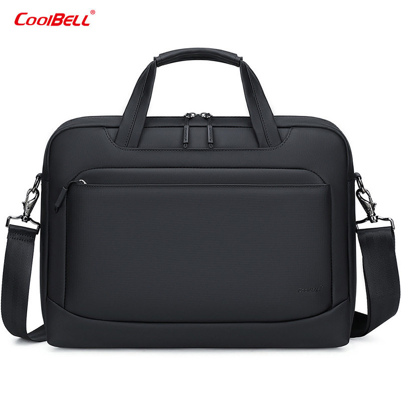 高级感商务男士手提笔记本电脑包15寸时尚通勤出差防水单肩斜挎包