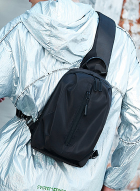 休闲男士胸包防水单肩斜挎包多功能潮牌斜背包小包男包slingbag