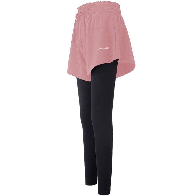 高腰收腹假两件运动长裤透气快干遮跨显瘦训练运动裙裤,运动服/休闲服装,健身裤,淘宝优惠券,粉丝福利购,淘宝优惠卷