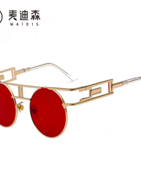 杰特哥883特式复古眼镜男士太阳眼镜炫彩反光朋克复古女士墨镜