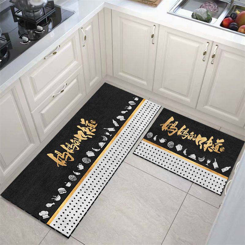 厨房地垫家用吸水吸油防脏垫子长条防水防油耐脏脚垫进门门垫地毯,居家布艺,家用脚垫,淘宝优惠券,粉丝福利购,淘宝优惠卷