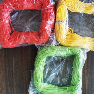 漂浮手绳撒网手绳网顶绳扁手绳网纲绳涤纶手抛网布袋绳子