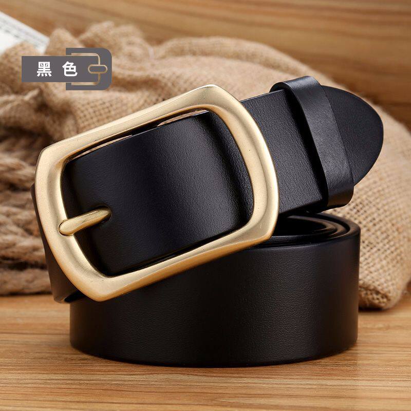 【加长带身】真皮皮带男士日字铜扣头层牛皮裤腰带现货