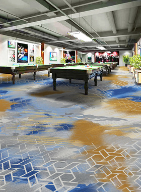 沃尔顿桌球室地毯450g尼龙地毯耐用不掉色满铺台球地毯耐磨王