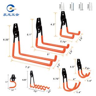 车挂大方6个装墙壁存储钩重型钢工具吊架无品牌/车库收库纳储物挂