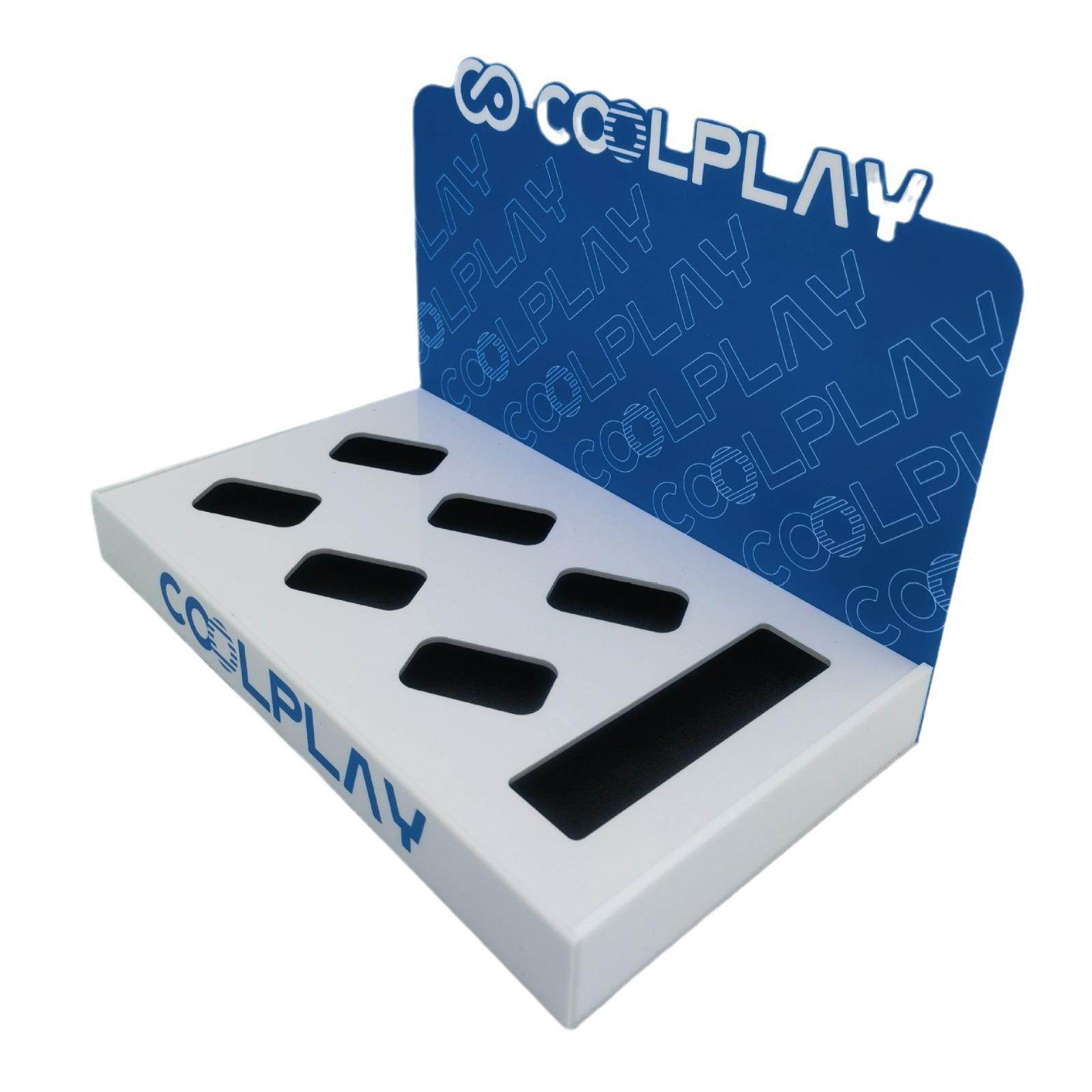 亚克力展示架白色雾化器试抽台组装拆卸电子产品桌面陈列架展示盒