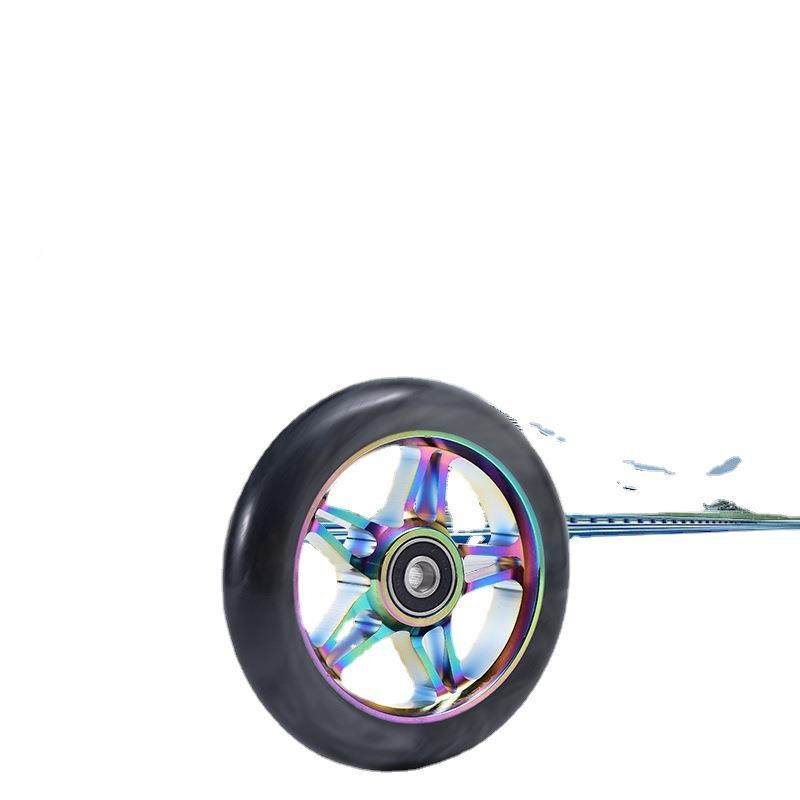 Pu合双色极限板车轮铝金轮110pu轮滑板轮极限特技滑板滑车子轮,基础建材,脚轮/万向轮,淘宝优惠券,粉丝福利购,淘宝优惠卷