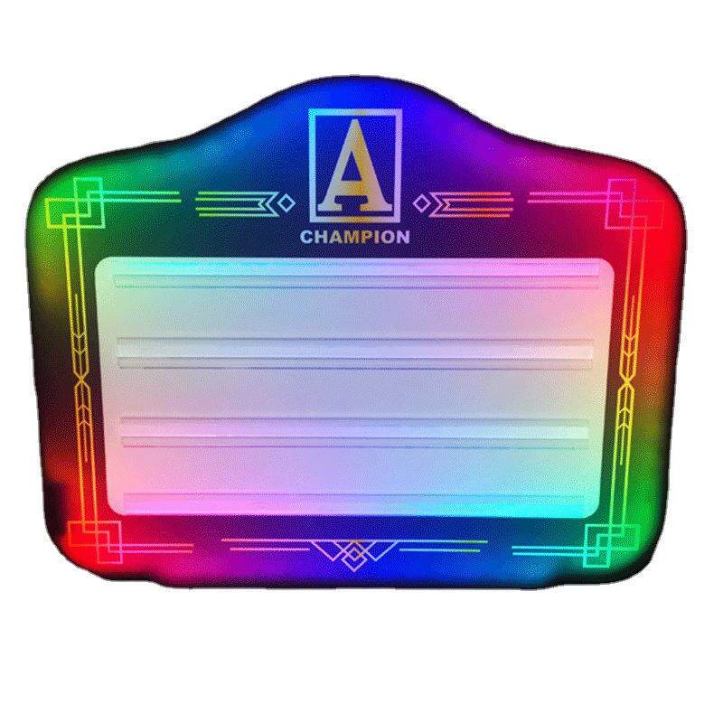 跨镜LED发光手举牌幻彩字母广告牌发光灯牌生日灯箱酒吧换字举牌