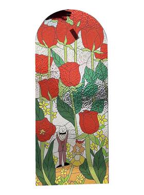 式窗西关满洲窗仿古门海棠窗花艺术玻中璃实65814木花格实窗木门