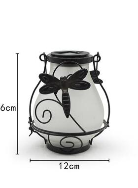 火焰灯蜂鸟蜻蜓蝴园蝶磨砂玻璃外65716户庭院花氛围装灯饰挂灯