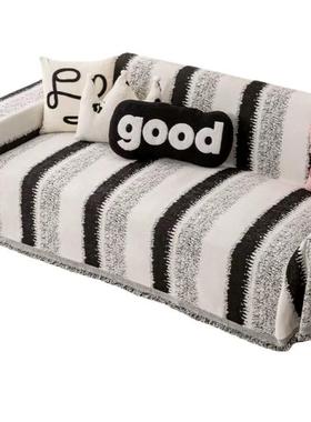 沙布巾高盖级发沙发巾【感沙发巾四季猫通用盖毯爪雪尼尔沙发巾套