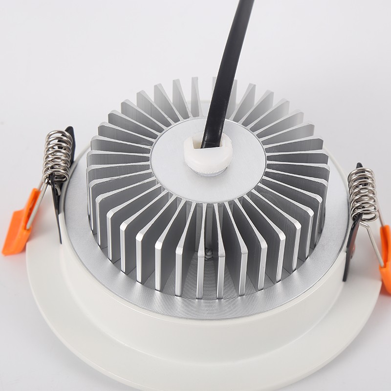 三色led筒灯嵌入式天花灯 客厅孔灯家用洞灯W简灯吊顶射灯桶灯