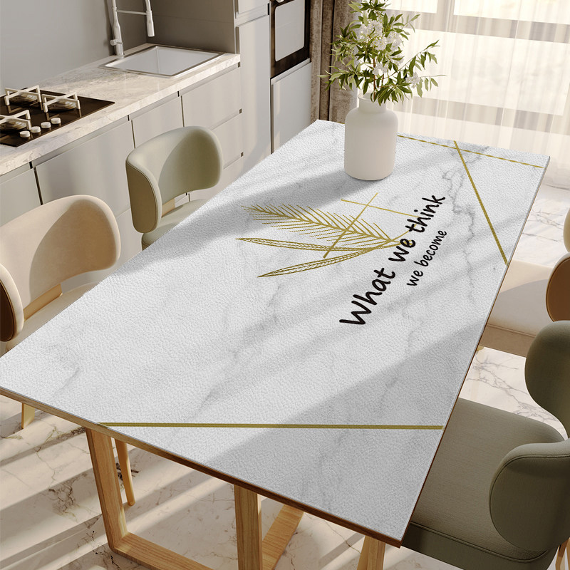 in风皮革桌垫桌布防水防油防烫免洗茶几垫餐桌垫u台布长方形