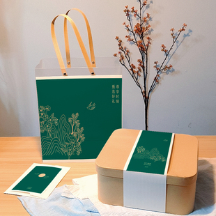 qyjs272高级简约ins精致小清新图形抽象文艺森系透明礼品礼盒包装