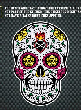 sugar skull decal  糖果骷髅汽车贴纸 CT0007