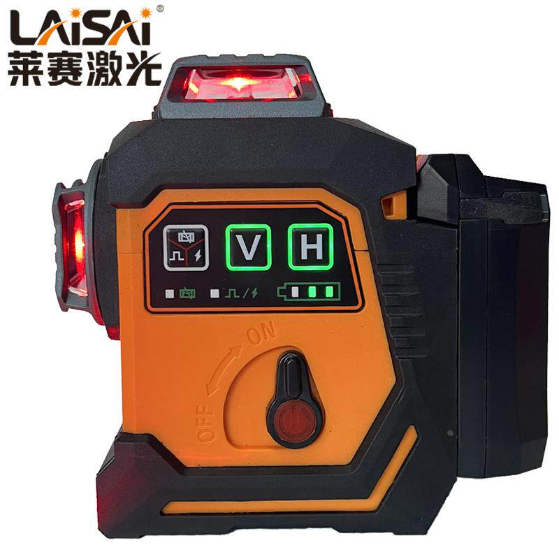 LAISAI莱赛激光6668强红光6667款绿光强光标线12线3D贴墙仪水平仪