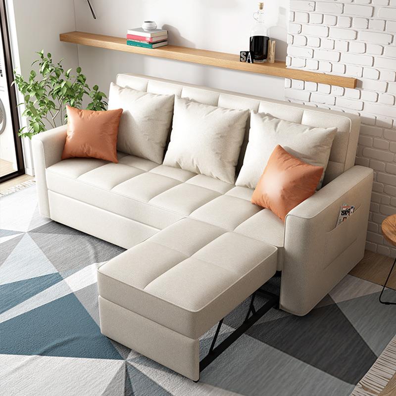 布艺款沙发床两用可折叠客厅多功能小户型收纳带贵妃转角沙发床