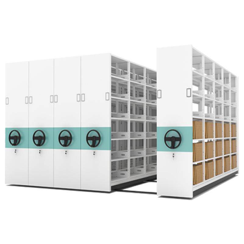 智能电动密集架轨道式手摇储存柜密集柜博物馆手动密集档案柜