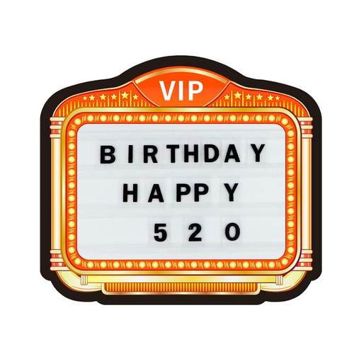 字母卡片发光手举牌酒吧酒具生日派对KTV可充电led彩色手持广告牌