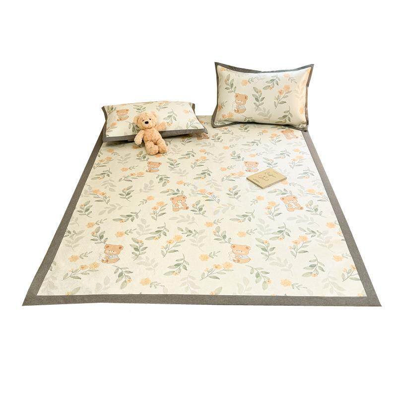 件软夏季藤席冰丝藤席席三套夏可折叠席子可以水天洗机洗宿舍席两,床上用品,藤席,淘宝优惠券,粉丝福利购,淘宝优惠卷