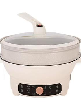 电锅家炒用一体大功率煎蒸煮可多煲汤功能电火OIQ锅电热锅炒炒菜