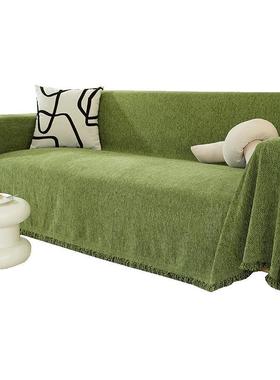 2025新款雪尼尔防巾沙发盖巾纯防猫抓色家用一片式流ANF苏水沙发