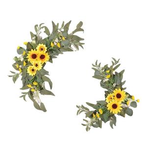 水牌花套拱门仿真花禹宾花排门楣花水牌花人造花婚迎礼鸿装饰